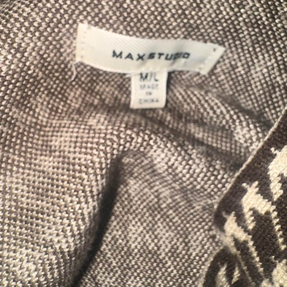 Max Studio vintage brown and black houndstooth skirt - Picture 2 of 3